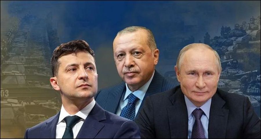 Зеленский, Эрдоган, Путин